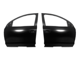 Front and rear car door panels made of cold-rolled steel for OEM replacement.