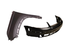 Automotive steel fenders and anti-impact bumpers for vehicle body repair.